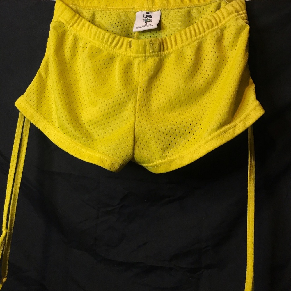 yellow JAMAICA swim shorts